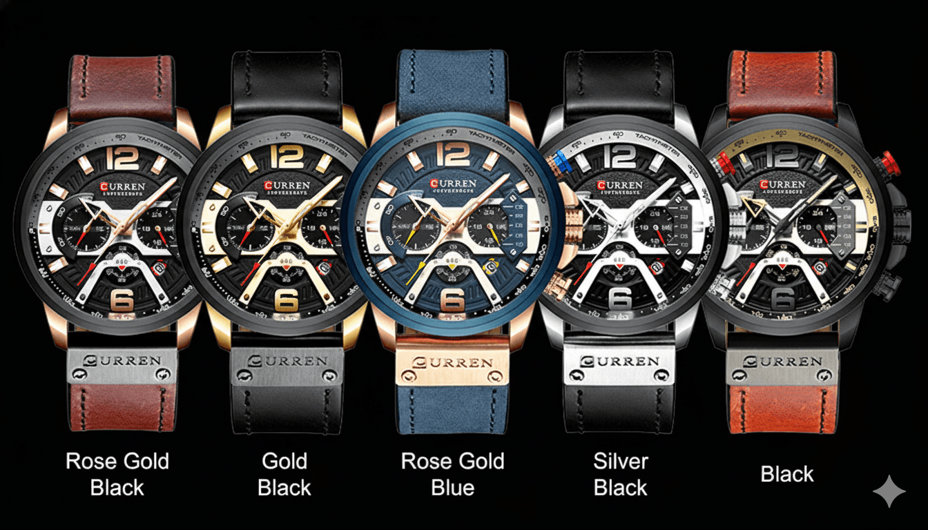 Luxury watch placed in a clean, modern setting